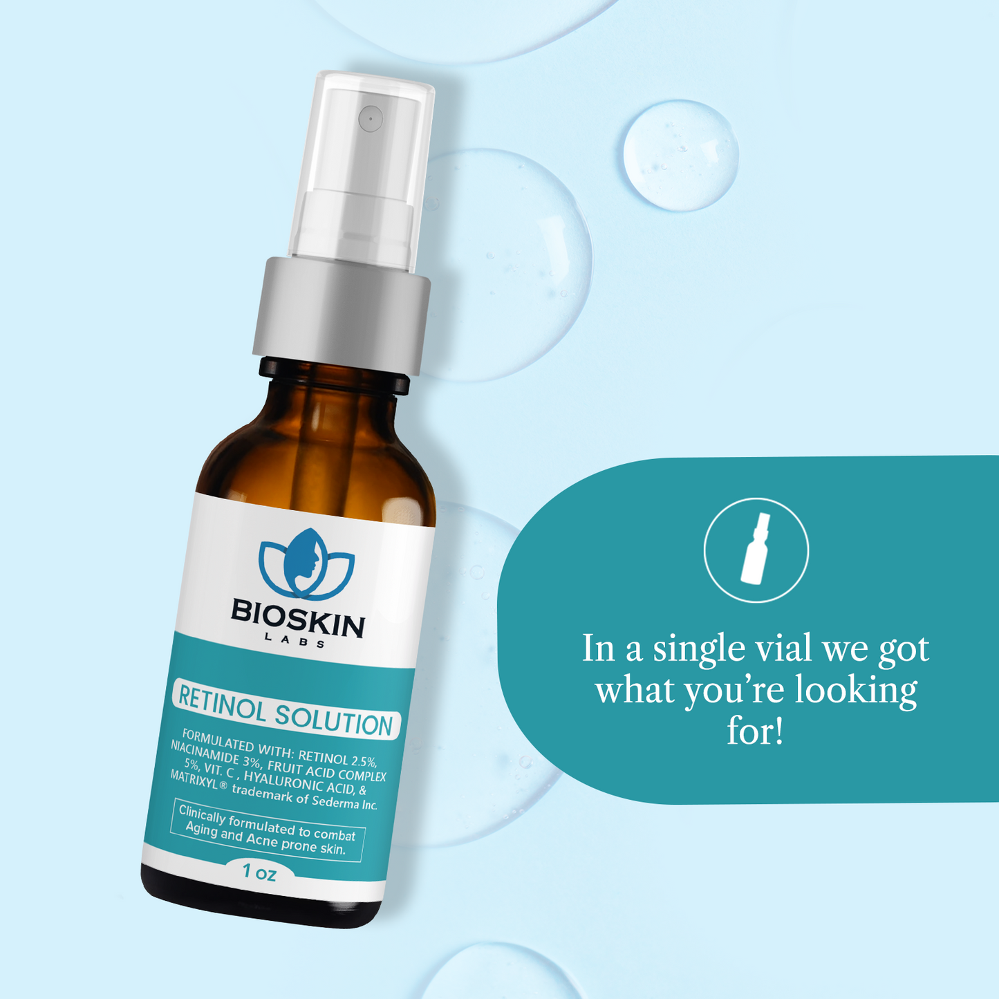 Retinol Solution | Buy Organic Retinol Solution Online | Bioskin Labs 